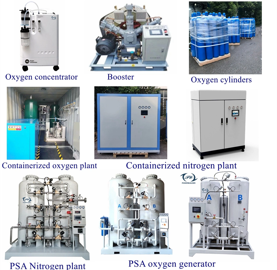 Medical Grade Psa Oxygen Generator with Cylinder Filling and Movable Containerized Plant